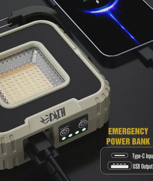 Krachtige Oplaadbare LED Werkspot 1000 Lumen met 3000mAh Batterij - Waterdicht & Draagbaar