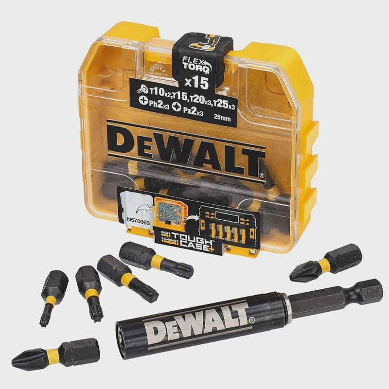 DEWALT Impact Schroefbits Set met Bit Houder - 3 Delig