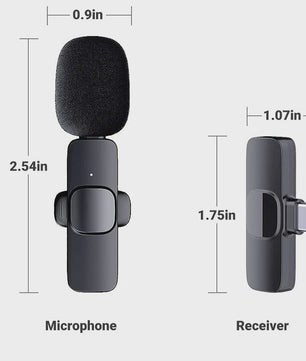 Draadloze Lavalier Microfoon voor iPhone & Android: Mini Mic voor Live Broadcast, Gaming & Video Opnames
