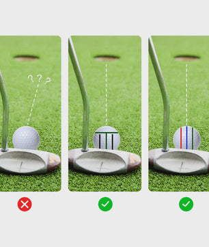 8-delige Golf Bal Lijn Marker Set: 4 Templates & 4 Kleuren Markers voor Betere Slagen