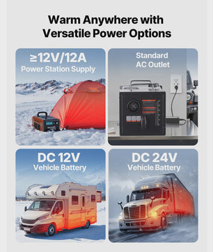 Krachtige 8KW Diesel Luchtverwarmer met Bluetooth App Controle - 12/24V