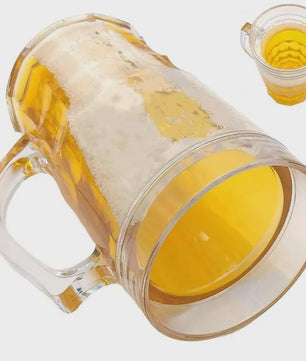 Realistische Valse Bierpul 450ml - Grappige Mok met Handvat voor Feestjes & Pranks