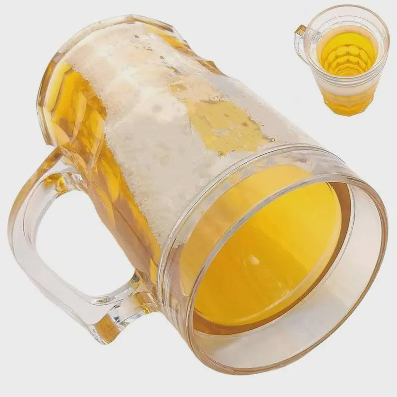 Realistische Valse Bierpul 450ml - Grappige Mok met Handvat voor Feestjes & Pranks