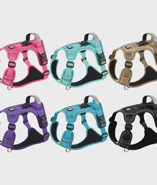 Honden Tuigje met AirTag Houder - Anti-Trek, Reflecterend & Waterdicht Vest voor Kleine/Middelgrote Honden