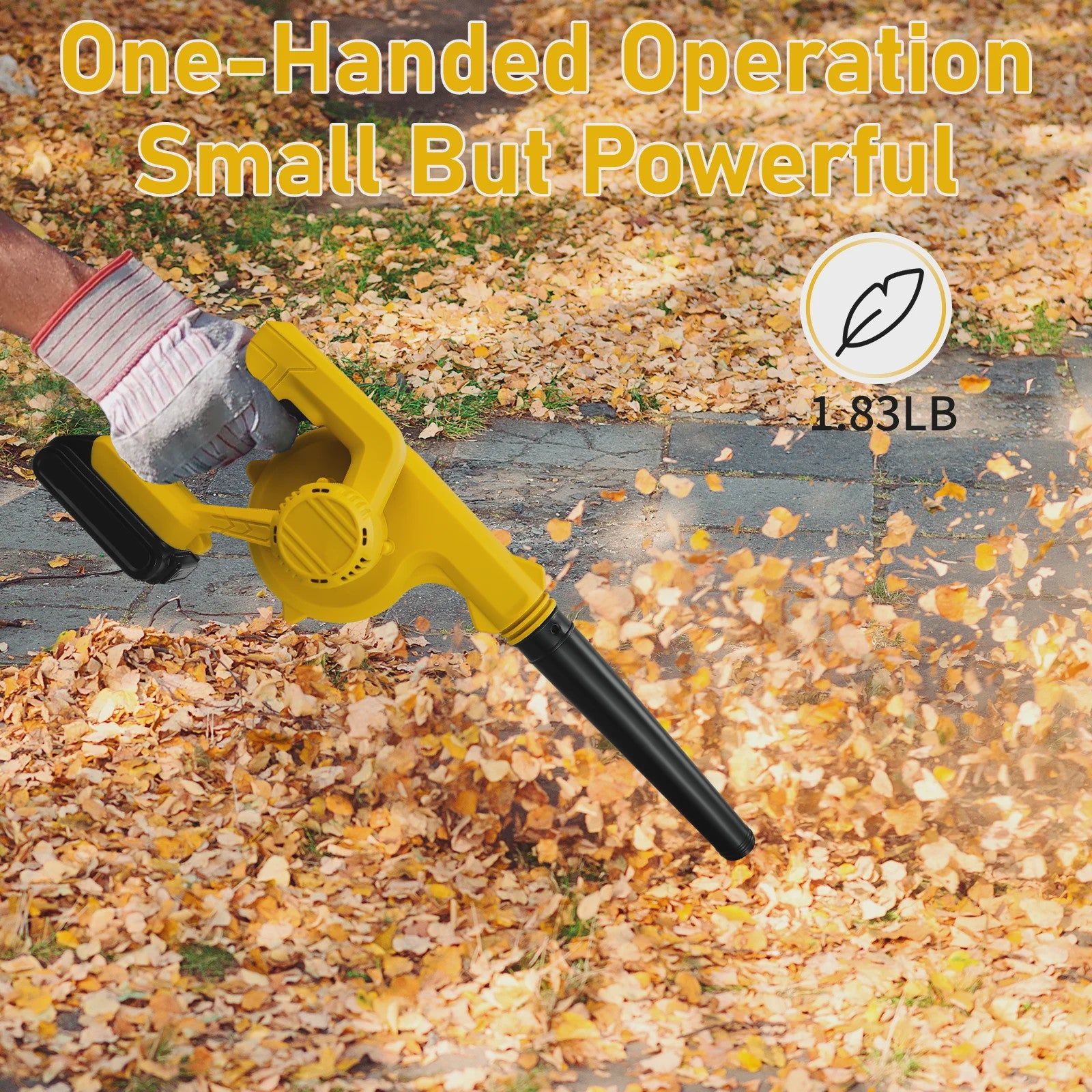 Snoerloze 2-in-1 Bladblazer & Stofzuiger - Krachtig, Draadloos, Compatibel met Dewalt 20V Accu