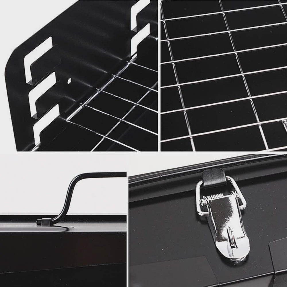 Draagbare Opvouwbare Mini BBQ Grill - Compact en Ideaal voor Buiten