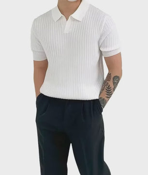 Herentrui Poloshirt Korte Mouw Gebreid - Zomer Casual Fashion