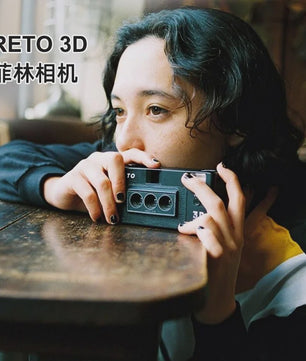 RETO 3D Filmcamera - Stereoscopische Point-and-Shoot met Ingebouwde Flits