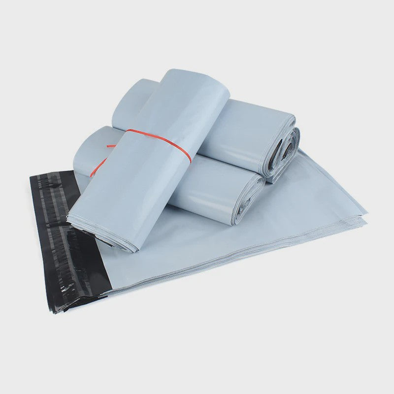 50x Witte Verzendzakken - Sterk Polyethyleen, Zelfklevend, Waterdicht - Ideaal voor Post en Koeriers