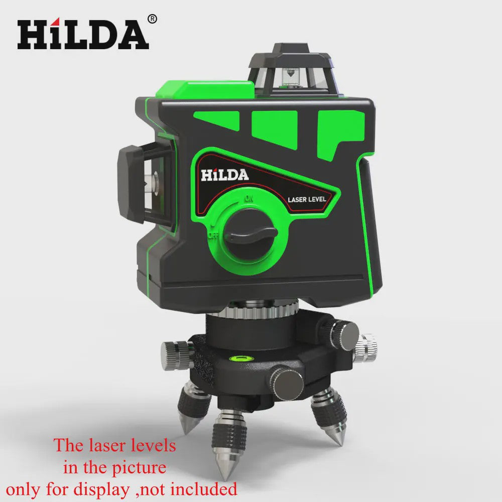 HILDA 360° Precisie Roterende Laser Level Basis met 1/4" & 5/8" Schroefdraad
