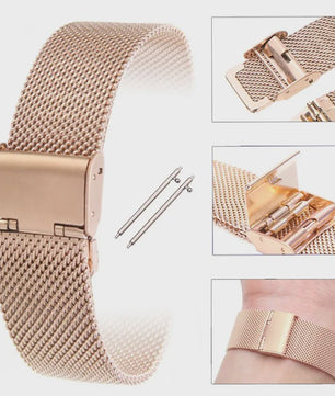RVS Horlogeband Vervanging voor Huawei Watch GT 2/3 Pro, Watch 4 - 20/22mm