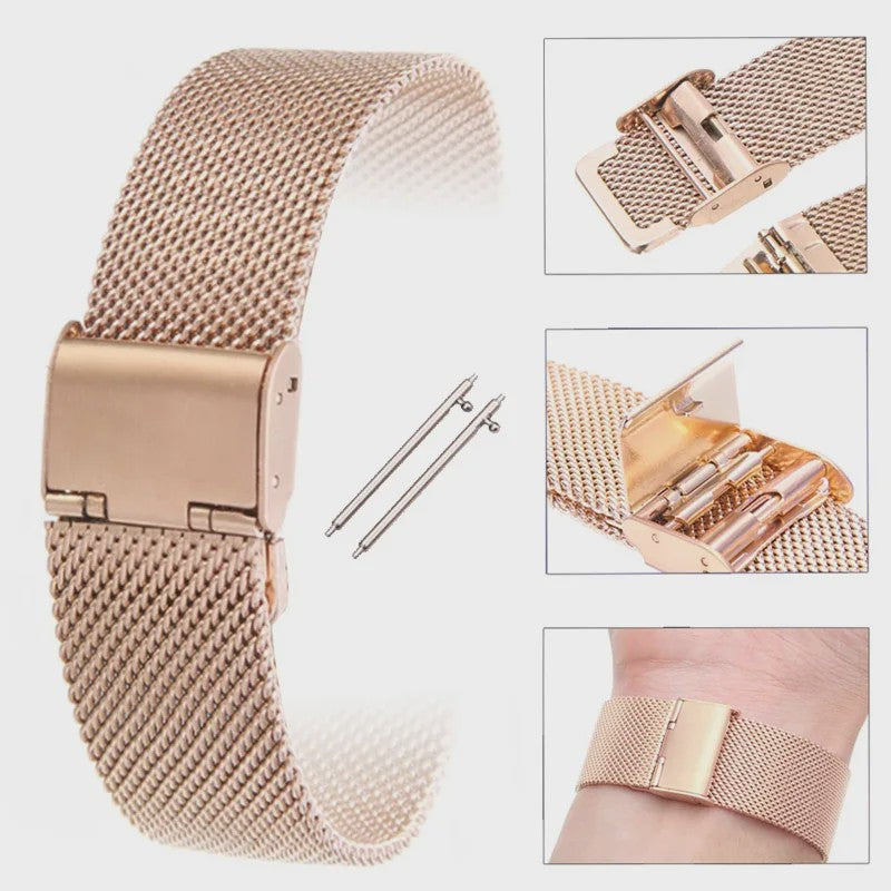 RVS Horlogeband Vervanging voor Huawei Watch GT 2/3 Pro, Watch 4 - 20/22mm