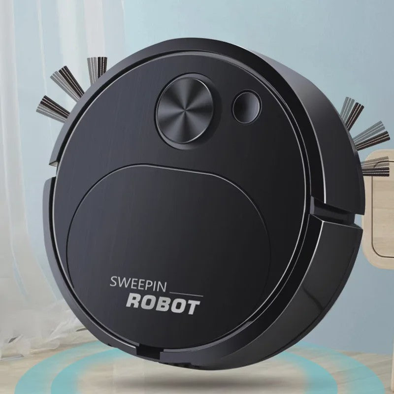 Slimme 3-in-1 Robotstofzuiger met Dweilfunctie - Draadloos, USB & 1500Pa Zuigkracht