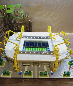 Bouwset Micro Blocks Voetbalstadion - Architectuur Speelgoed voor Volwassenen & Cadeau