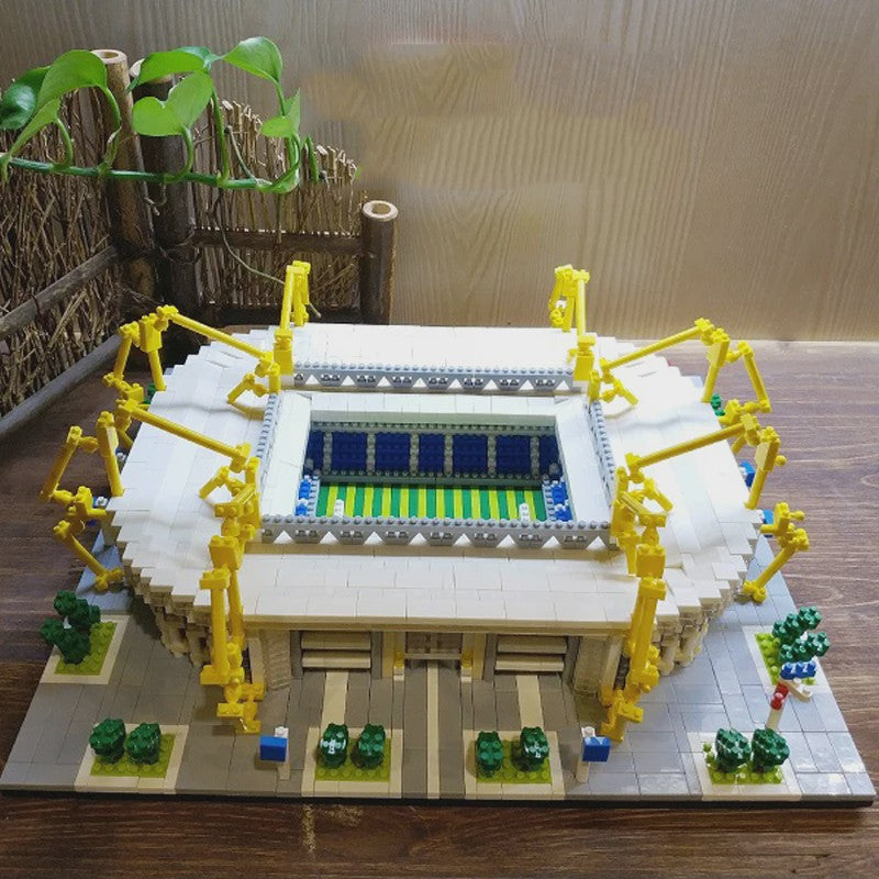 Bouwset Micro Blocks Voetbalstadion - Architectuur Speelgoed voor Volwassenen & Cadeau