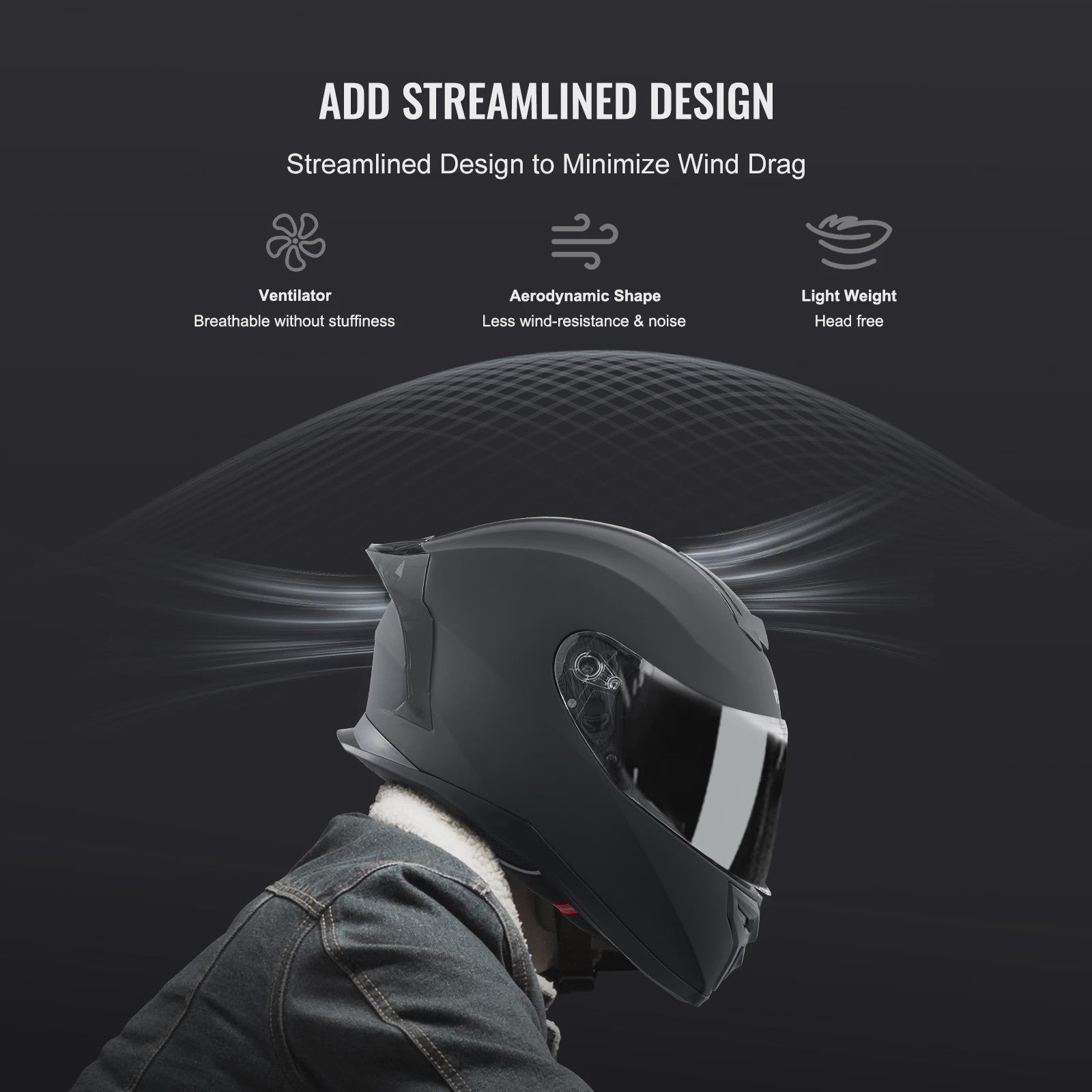 Full Face Motorhelm met Bluetooth Slot & Verwisselbare Lens - Veilig & Comfortabel voor Volwassenen