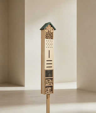 Houten Insectenhotel 150cm - Multifunctioneel & Rustiek Tuindecoratie voor Nuttige Insecten