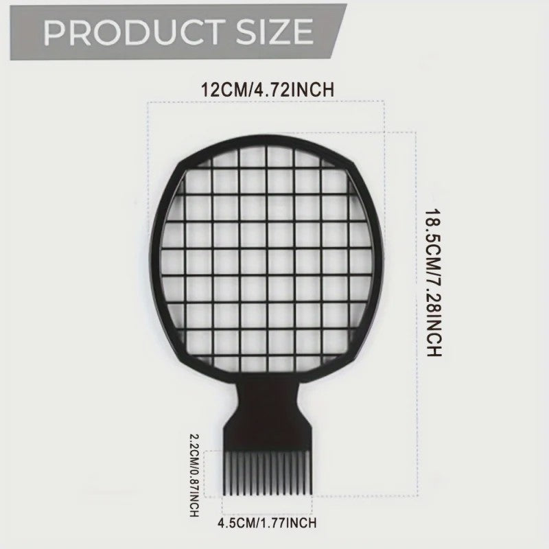 Afro Twist Haar Kam - Duurzame Grid Mesh Styling Tool voor Krullend en Kroeshaar