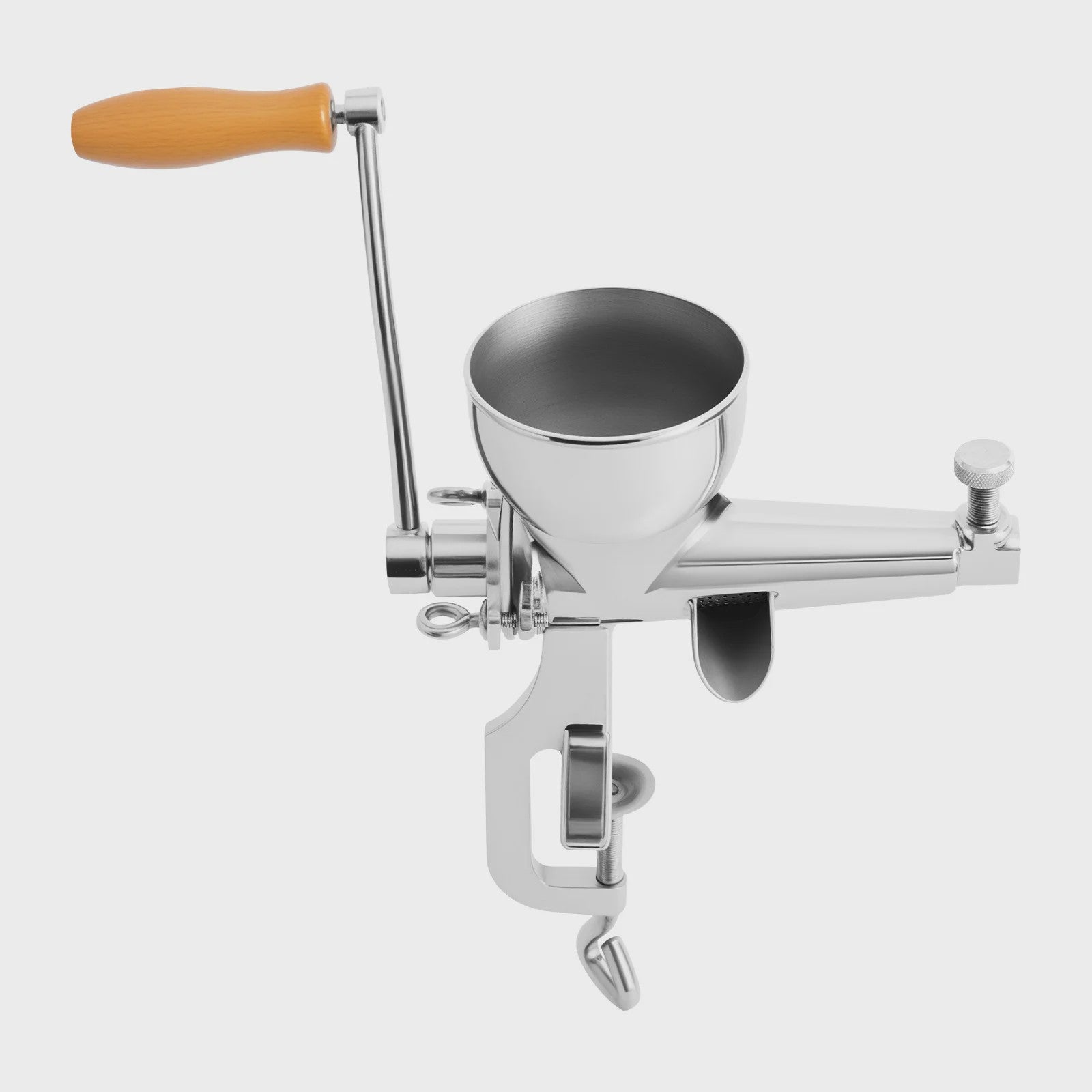 Handmatige Sapcentrifuge voor Fruit en Groenten - Roestvrij Staal & Hout