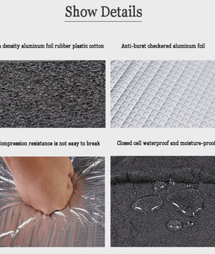 Zelfklevende Aluminium Isolatiemat 500x2000x10mm - Warmte- en Geluidsdemping voor Auto & Meer