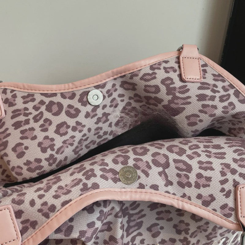 Chique Leopard Print Tote Bag - Stijlvolle Schoudertas voor Dames