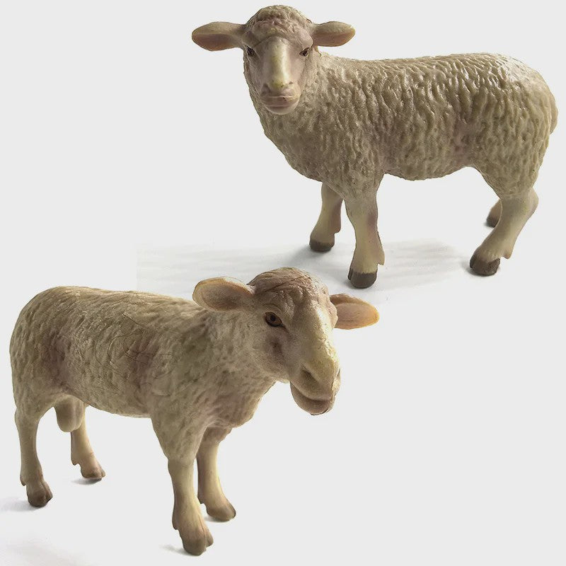 Realistisch Sierfiguur Schaap of Geit - Boerderijdier Model voor Miniatuur Tuin & Huisdecoratie