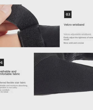 Outdoor Fitness Handschoenen Halve Vinger - Schokbestendig & Ademend voor Sport, Fietsen, Motorrijden