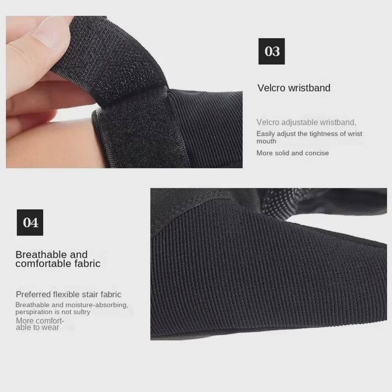 Outdoor Fitness Handschoenen Halve Vinger - Schokbestendig & Ademend voor Sport, Fietsen, Motorrijden