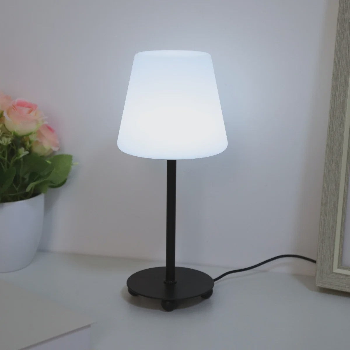 Creatieve Cream Stijl Tafellamp - USB Aangedreven met 3 Kleurtemperaturen