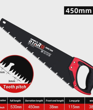 Heavy Duty Handzaag met Extra Lang Zaagblad - 16, 18 of 20 Inch - Voor Hout, Bamboe & Plastic