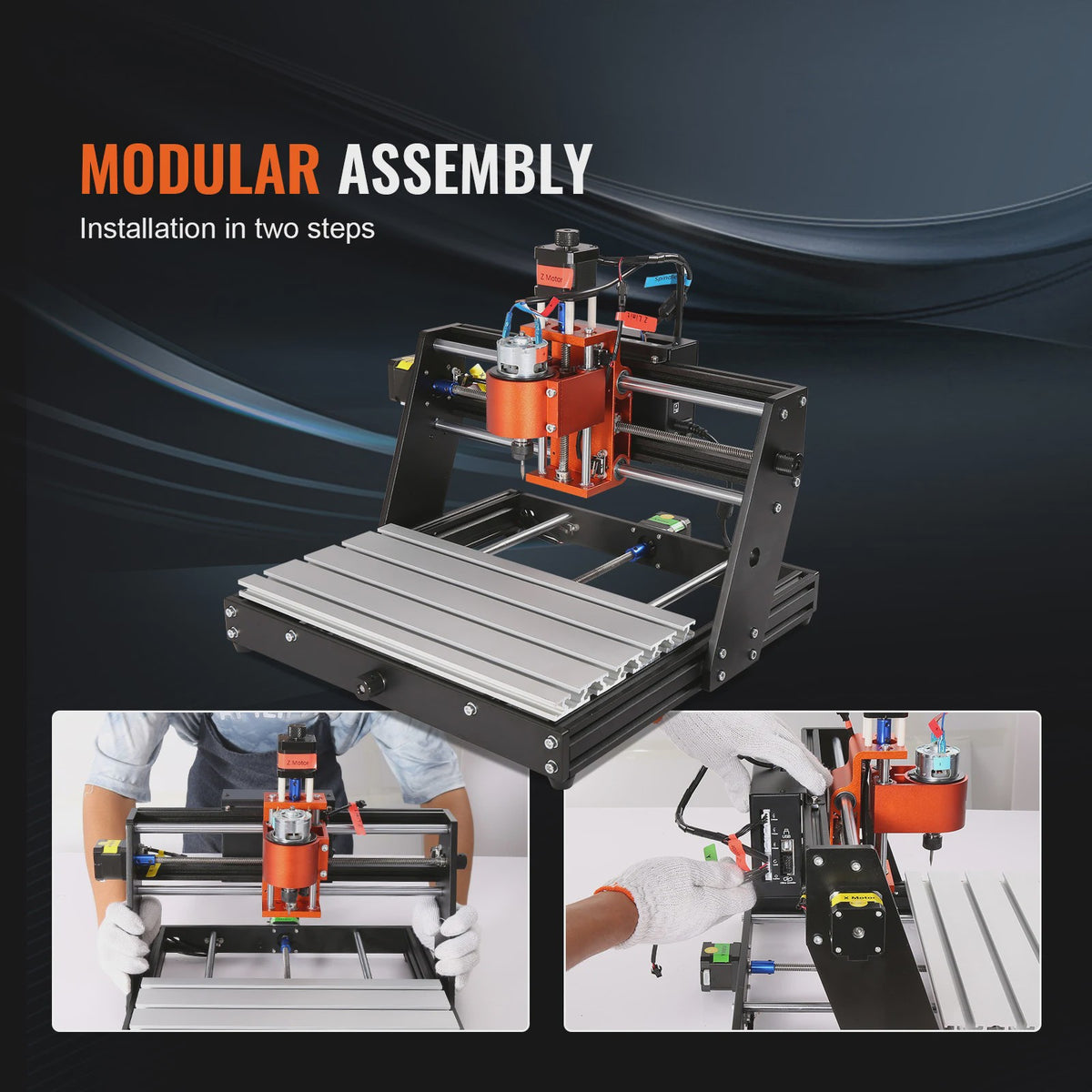 3-assige CNC Router Graveermachine Kit met GRBL Controle