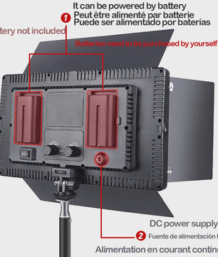 Draagbare LED Panel Lamp 40W/50W voor Fotografie, Video & Livestreaming