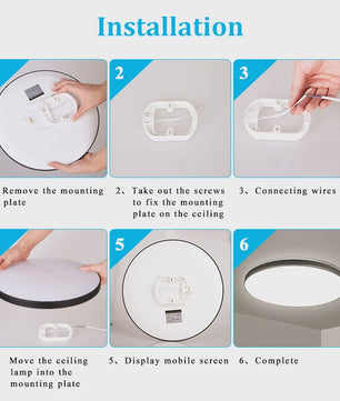 Waterdichte LED Plafondlamp Rond - 18W/30W/40W - IP44 - Keuken, Badkamer, Woonkamer
