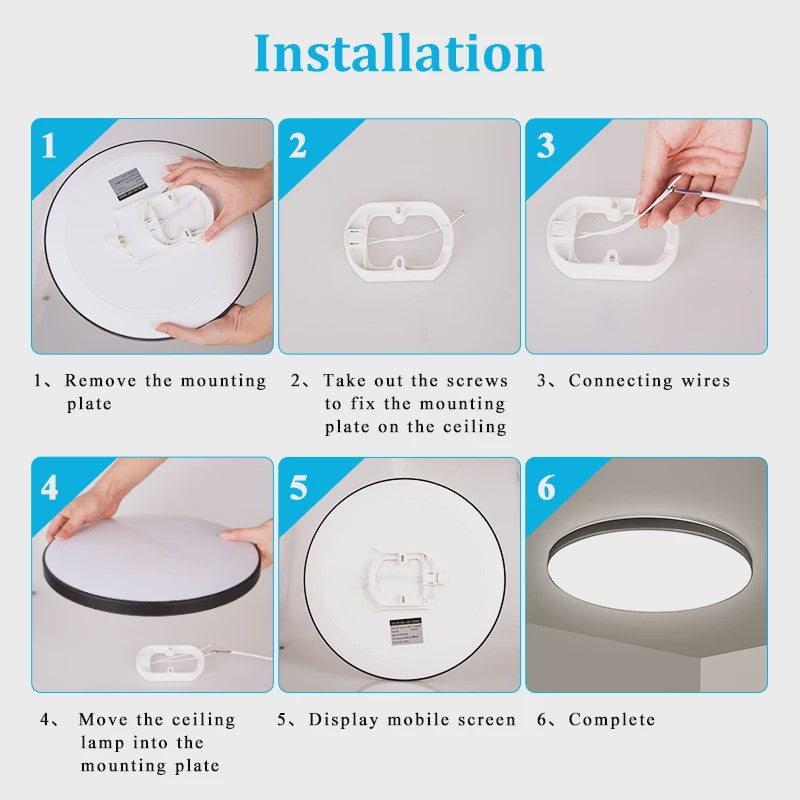 Waterdichte LED Plafondlamp Rond - 18W/30W/40W - IP44 - Keuken, Badkamer, Woonkamer