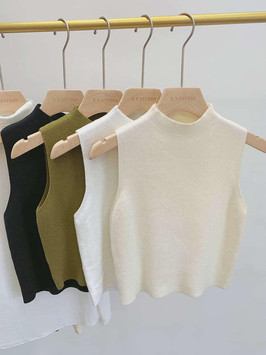 Gebreide Tanktop Dames - Mouwloos Vest Trui voor Lente & Zomer