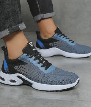 Heren Ademende Hardloopschoenen met Gebreid Mesh - Comfortabele Casual Schoenen voor Dagelijks Gebruik