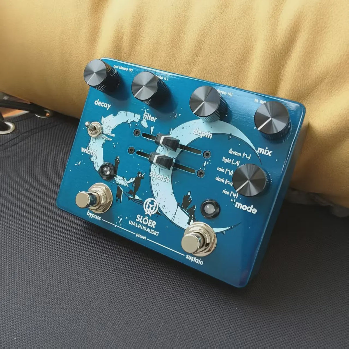 Walrus Audio Sloer Stereo Ambient Reverb Gitaarpedaal - 1:1 Replica
