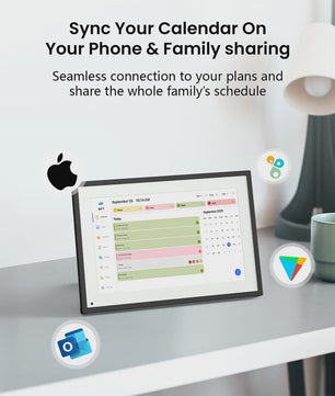 Interactief 10.1" Digitaal Kalender & Planner Scherm met Touchscreen