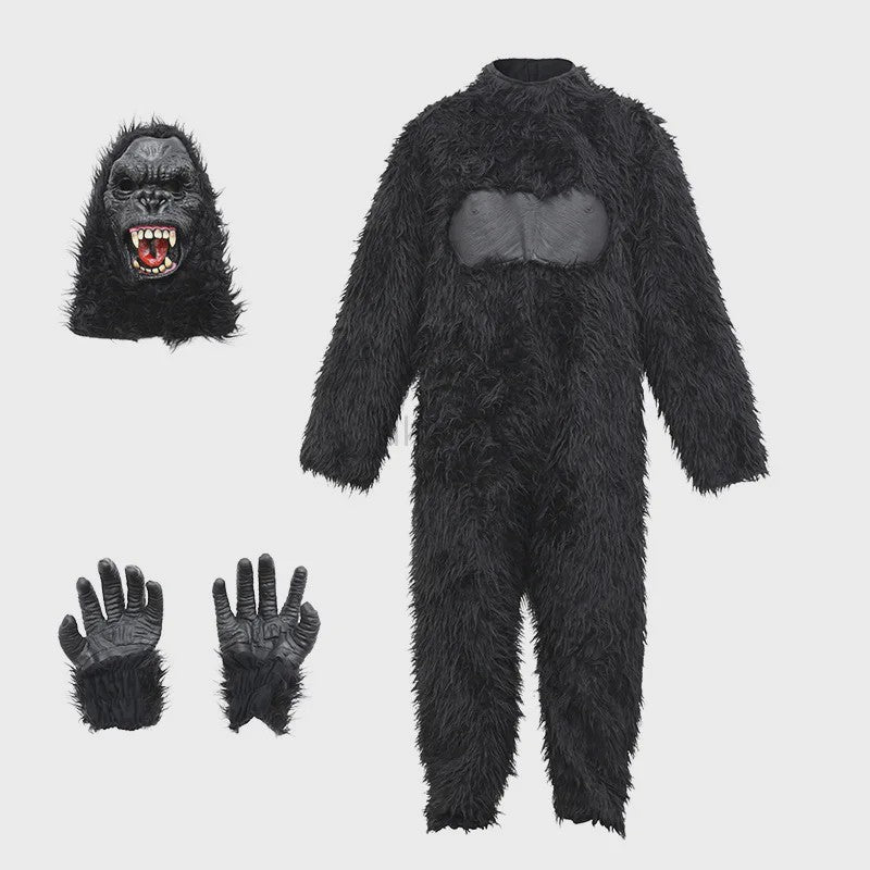 Unisex Gorilla Jumpsuit - King of the Jungle Halloween Kostuum
