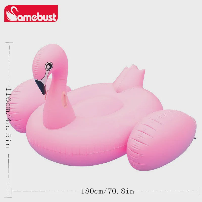 Opblaasbare Flamingo Zwemband - Groot Zwembad Float voor Plezier op Strand en Feestjes