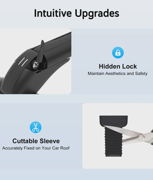 Universele Aluminium Dakdragers met Slot - Set van 2