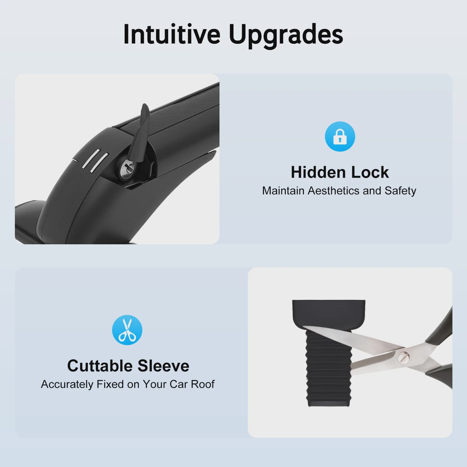 Universele Aluminium Dakdragers met Slot - Set van 2