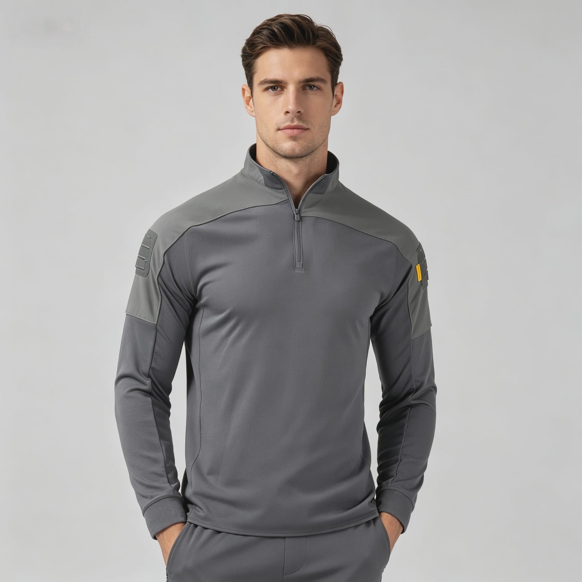 Tactisch Outdoor Shirt met Halve Rits en Ademende Stof - Militair & Jacht