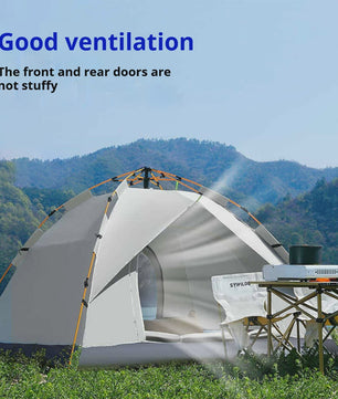 Automatische Pop-Up Tent voor 3-4 Personen - Snel Opzetbaar, Water- en Zonwerend