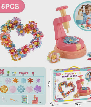 DIY Bloemen Knutselset met Embossing Machine - Interactief Speelgoed voor Kinderen