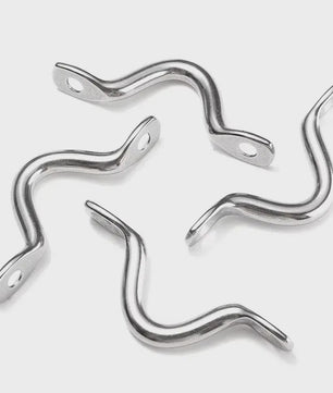 4x RVS Oogbouten / Tie-Down Straps voor Boten en Maritieme Toepassingen
