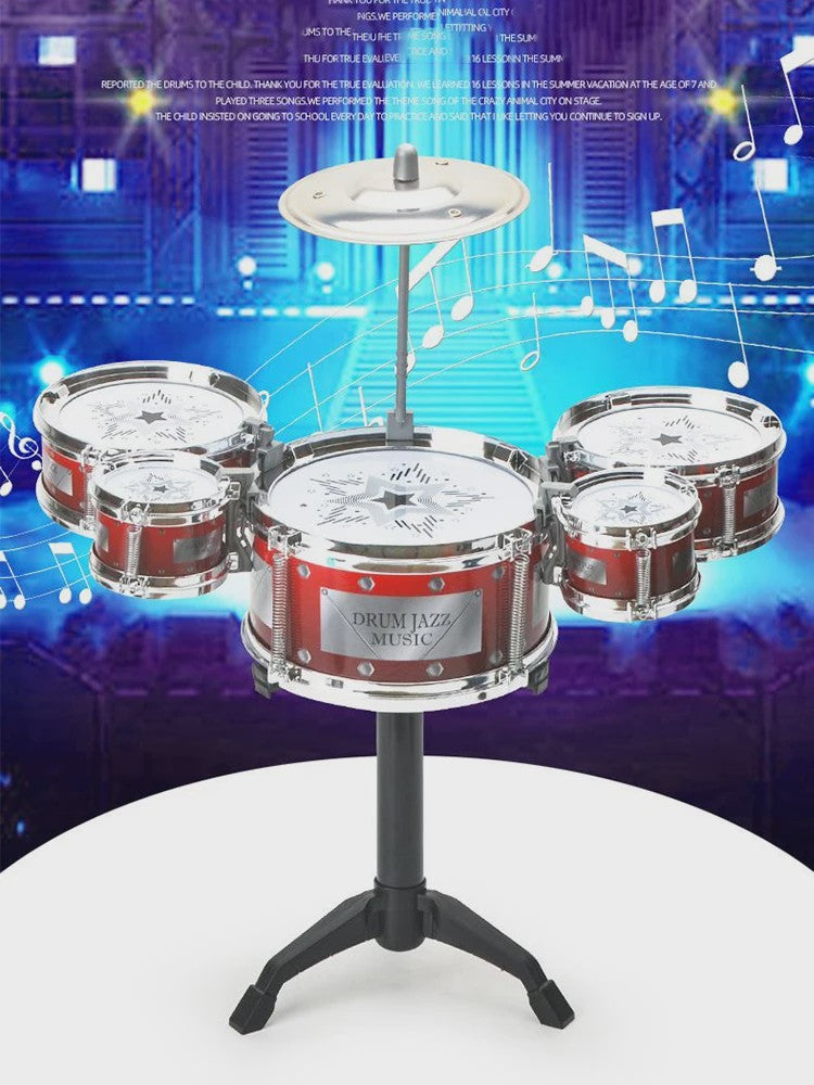 Dynamische Jazz Drumstel voor Kinderen - Leerzaam Percussie Instrument