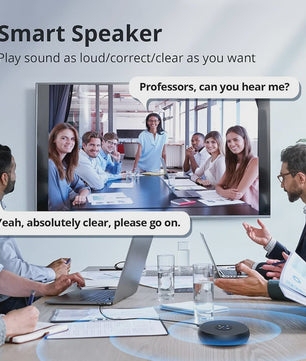 EMEET USB Conferentie Speakerphone met 360° Microfoon voor Online Vergaderingen