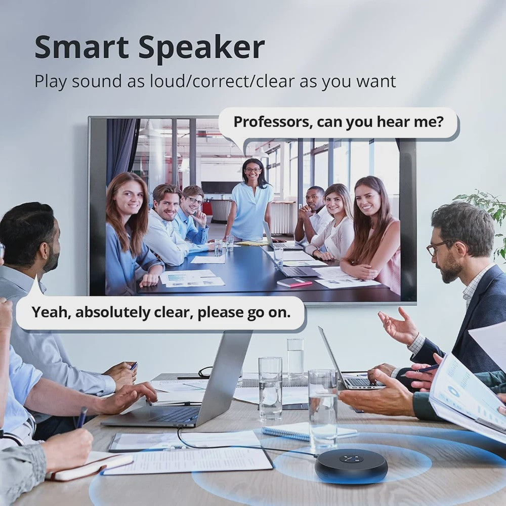 EMEET USB Conferentie Speakerphone met 360° Microfoon voor Online Vergaderingen