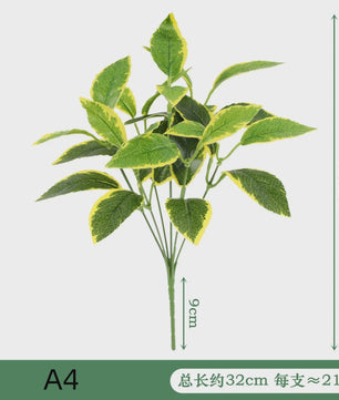 Zijden Schildpadblad Plantenbladeren - Kunstmatige Dieffenbough Decoratie voor Woonkamer